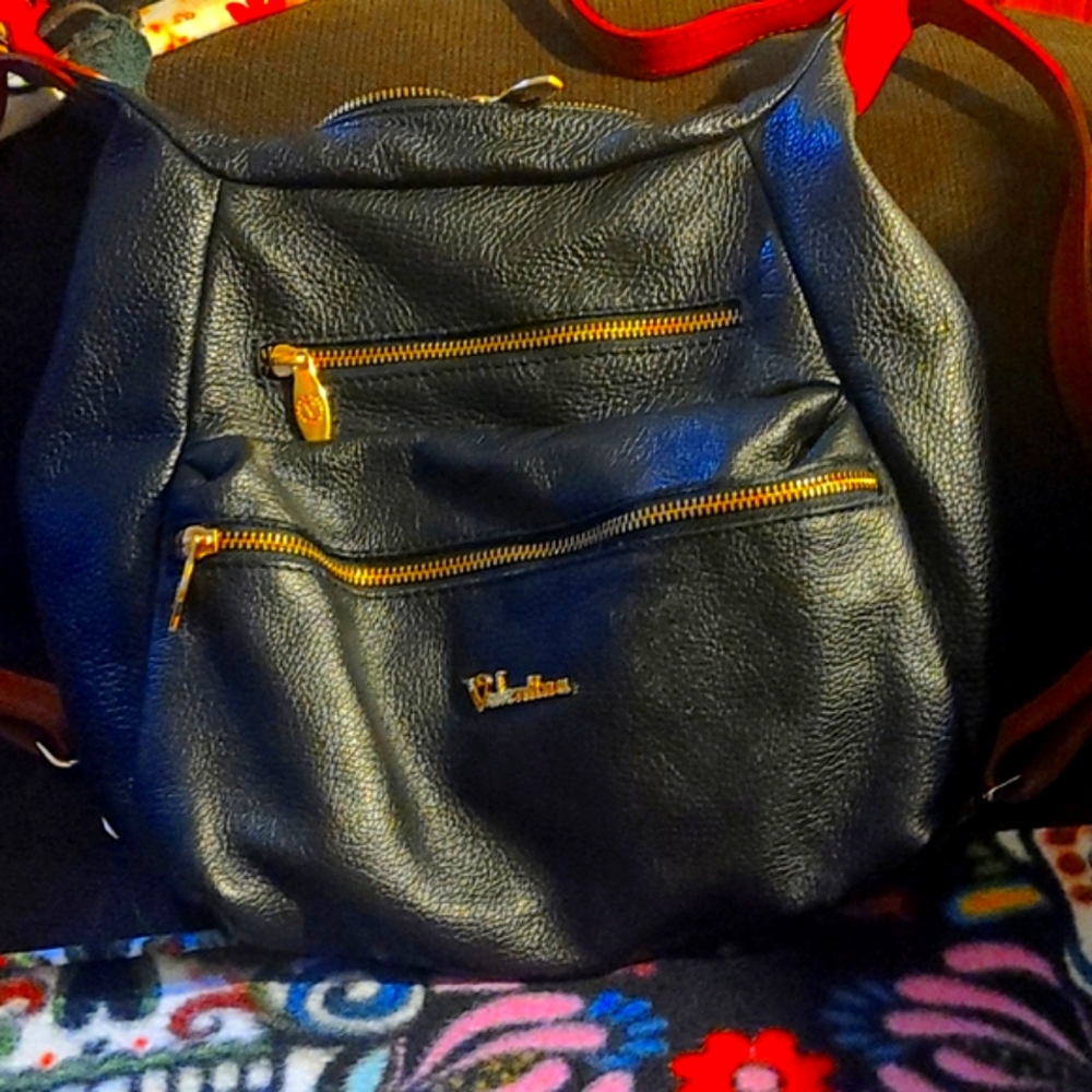 Authentic Valentina Convertible Backpack/Shoulder Bag, Italian Leather